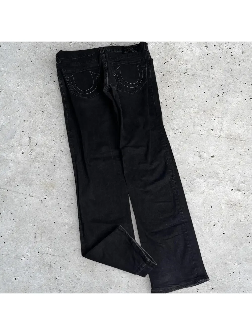 GENO True Religion Relaxed Slim Straight Leg Jeans Size 38